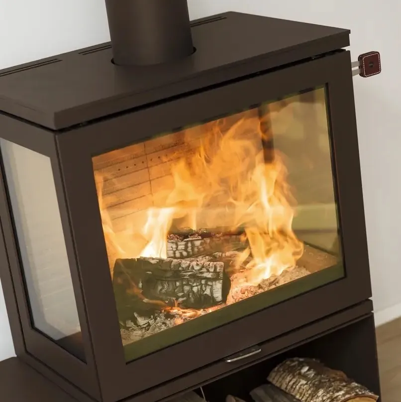 Rais 600 Art 3 Sided Wood Burner
