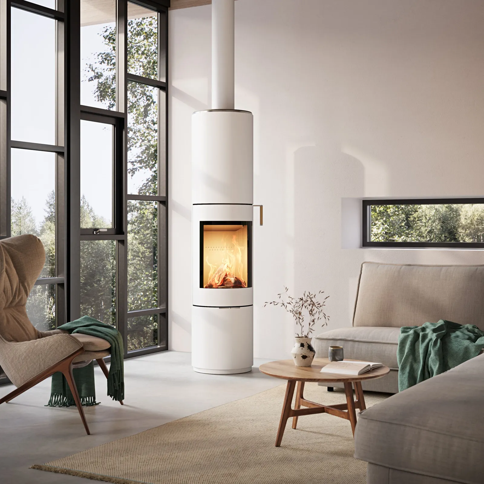 Rais Pilar Contemporary Wood Burner