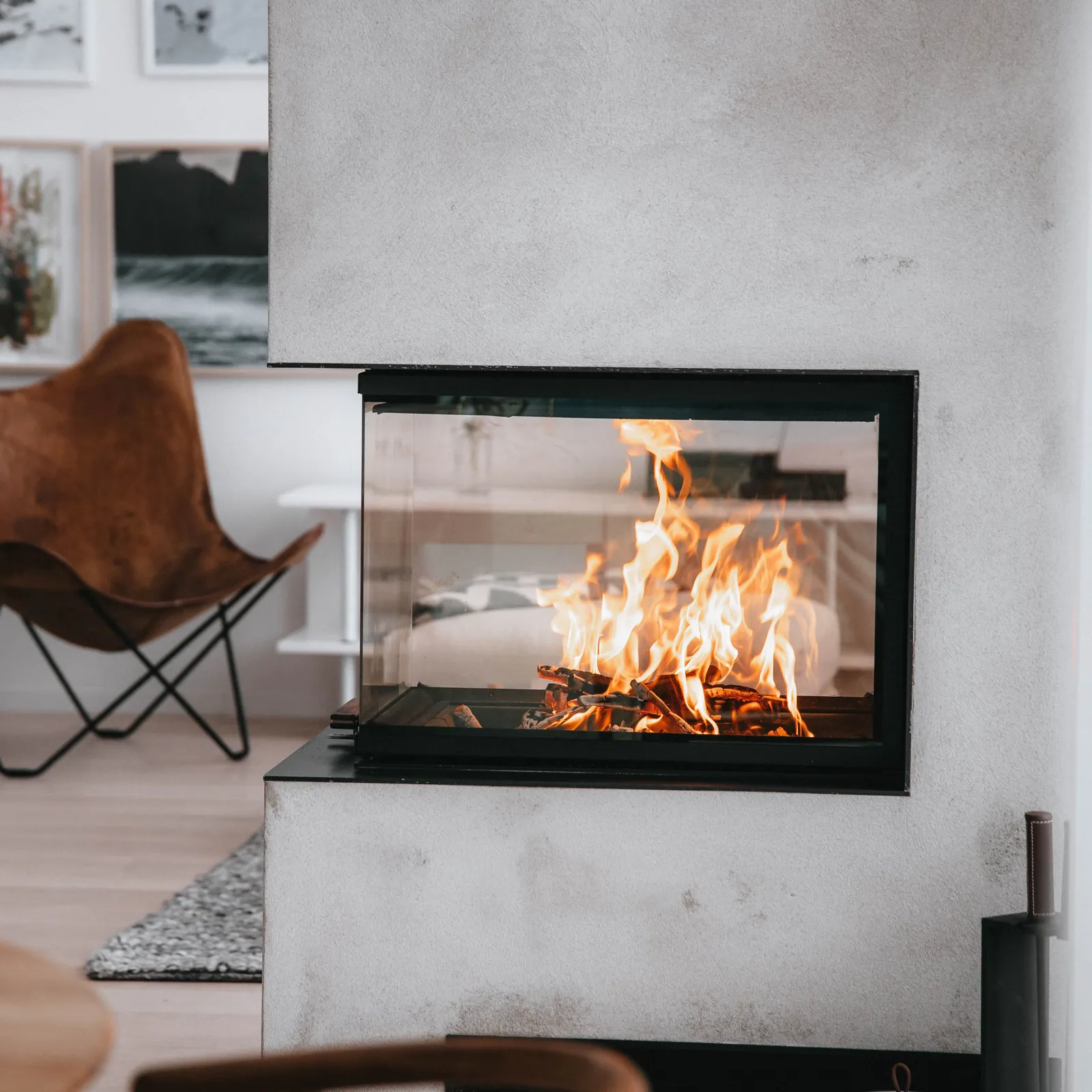 Rais Visio 3:1 Room Divider Wood Burner